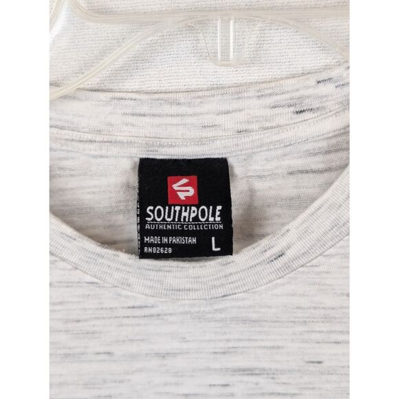 Y2K Southpole Logo T-Shirt Gray Men's Size Large - Picture 4 of 7